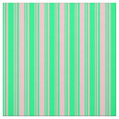 Groene en roze strepen stof (Swatch)