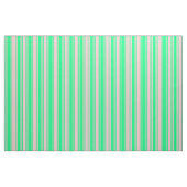 Groene en roze strepen stof (Fat Quarter)