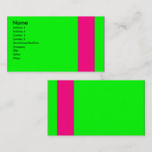 Groene en roze Visitekaartjes - Gepersonaliseerd (Voorkant / Achterkant)