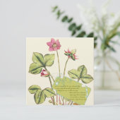 Groene en roze wilde ventilatorbinnenuitvindingen kaart (Staand voorkant)