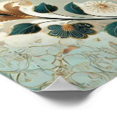 Groene en Tan Lijst Bijbelverzen Poster (Hoek)