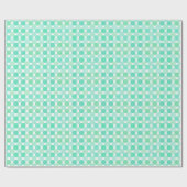 groene en turquoise gestructureerde stippen cadeaupapier (Vlak)