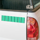 Groene en Turquoise Stripes Bumpersticker (Op Truck)