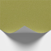 Groene en Warme Witte Polka Dot Verzadigde Tiny Cadeaupapier (Hoek)