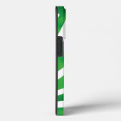 Groene en witte Abstracte strepen Case-Mate iPhone Case (Achterkant / Rechts)