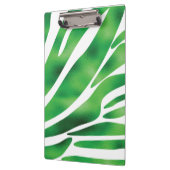 Groene en witte Abstracte strepen Klembord (Links)