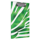 Groene en witte Abstracte strepen Klembord (Rechts)