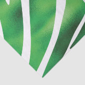 Groene en witte Abstracte strepen Tissuepapier (Detail)