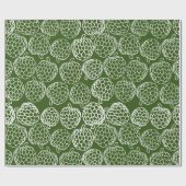 Groene en witte appels met handschrift cadeaupapier (Vlak)