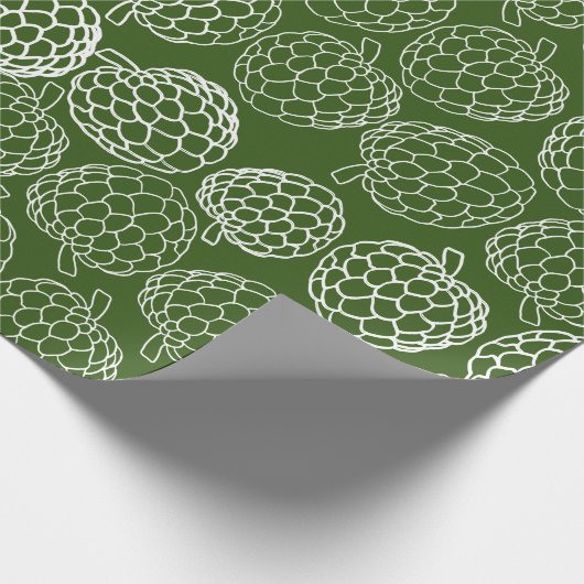 Groene en witte appels met handschrift cadeaupapier (Hoek)