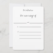 Groene en witte bladeren: bruiloft kaart (Achterkant)