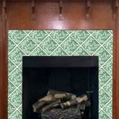 Groene en witte bladeren Keramische Tegel Tegeltje