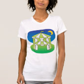 Groene en witte bloedstolling Womens T-shirt (Voorkant)