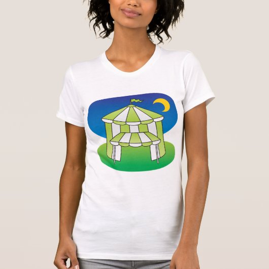 Groene en witte bloedstolling Womens T-shirt (Voorkant)