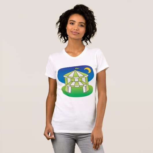 Groene en witte bloedstolling Womens T-shirt (Voorkant volledig)