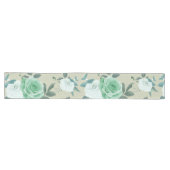 Groene en witte bloemen lange tafelloper (Horizontaal)