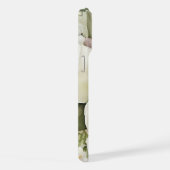 Groene en witte bloementuin iPhone hoesje (Rechterkant)