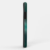 groene en witte bloemtextuur iphone case (Achterkant/rechts)