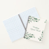 Groene en Witte Boheemse Bruiloft Spiraal Notitieboek (Binnen)