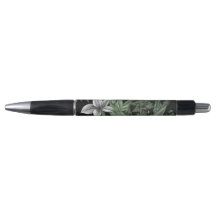 Groene en witte botanische pen