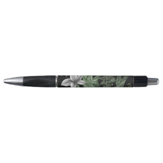 Groene en witte botanische pen