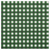 Groene en witte buffels van Gingham Stof (Swatch)