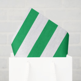 Groene en witte cabana strepen tissuepapier