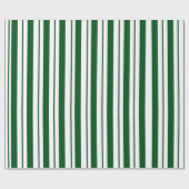 Groene en witte Candy Cane Stripes Cadeaupapier (Vlak)