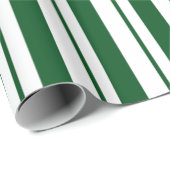 Groene en witte Candy Cane Stripes Cadeaupapier (Rol Hoek)