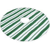 Groene en witte Candy Cane Stripes Kerstboom Rok (Gekanteld)