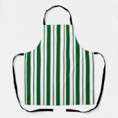 Groene en witte Candy Cane Stripes Schort (Voorkant)