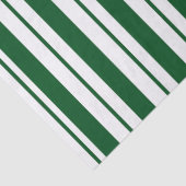 Groene en witte Candy Cane Stripes Tissuepapier (Detail)