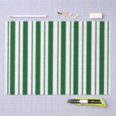 Groene en witte Candy Cane Stripes Tissuepapier (Craft)