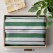 Groene en witte Candy Cane Stripes Tissuepapier (Geschenk)