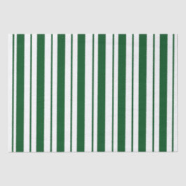 Groene en witte Candy Cane Stripes Tissuepapier