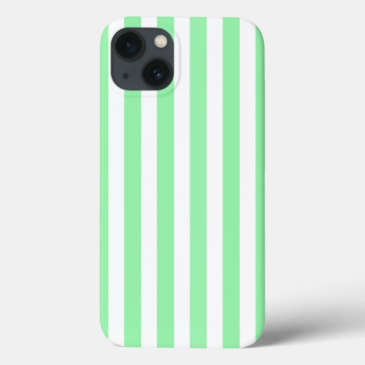 Groene en witte candy strepen Case-Mate iPhone hoe Case (Achterkant)