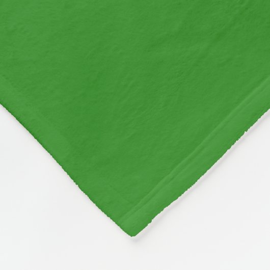 Groene en Witte Cheerleader Fleece Blanket (Hoek)