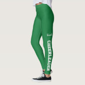 Groene en Witte Cheerleader Leggings (Links)