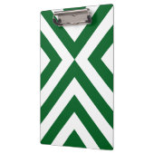Groene en Witte Chevrons Klembord (Links)