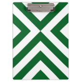 Groene en Witte Chevrons Klembord (Voorkant)
