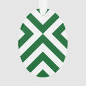 Groene en Witte Chevrons Ornament (achterkant)