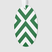 Groene en Witte Chevrons Ornament (voorkant)
