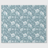 Groene en witte Chinoiserie Decoupage Cadeaupapier (Vlak)