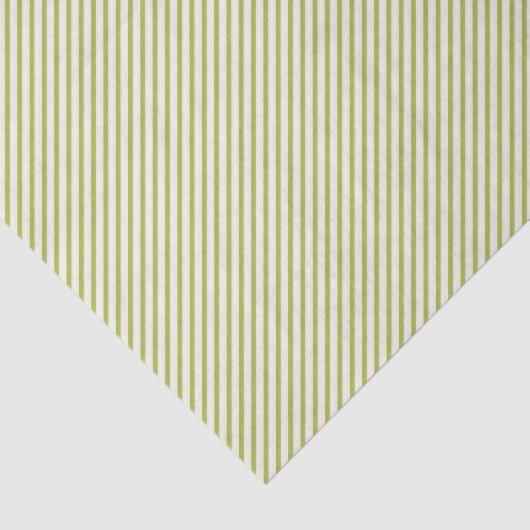 Groene en witte diagonale streep Kerstmis Tissuepapier (Detail)