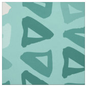 Groene en witte driehoeken stof (Swatch)