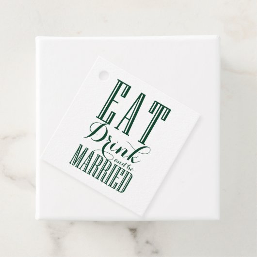 Groene en Witte Drink en huwelijkshuwelijk Bedankjes Labels (In situ)
