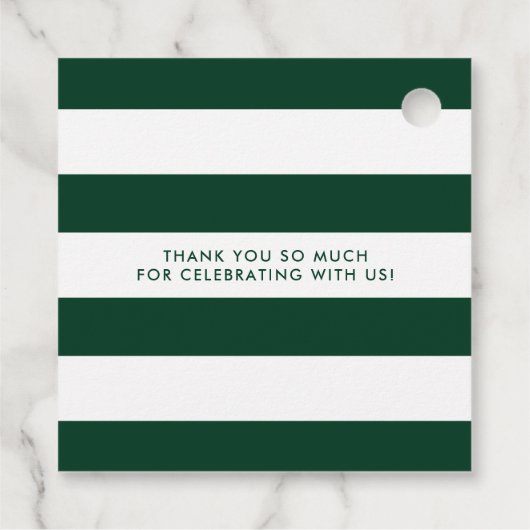 Groene en Witte Drink en huwelijkshuwelijk Bedankjes Labels (Achterkant)