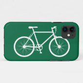 Groene en witte fiets Case-Mate iPhone case (Achterkant (horizontaal))