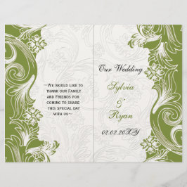 Groene en Witte Floral Spring Wedding