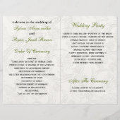 Groene en Witte Floral Spring Wedding (Achterkant)
